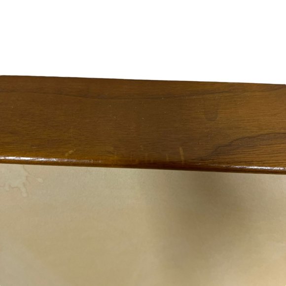 Vintage MCM Belart Teak Marquetry Danish Framed Art Set - Picture 5 of 10